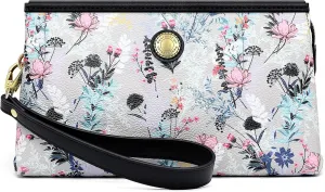 Peacocktion Wristlet Clutch Purses for Women, Leather RFID Wristlet Wallets for Women with Zipper, Travel Purse