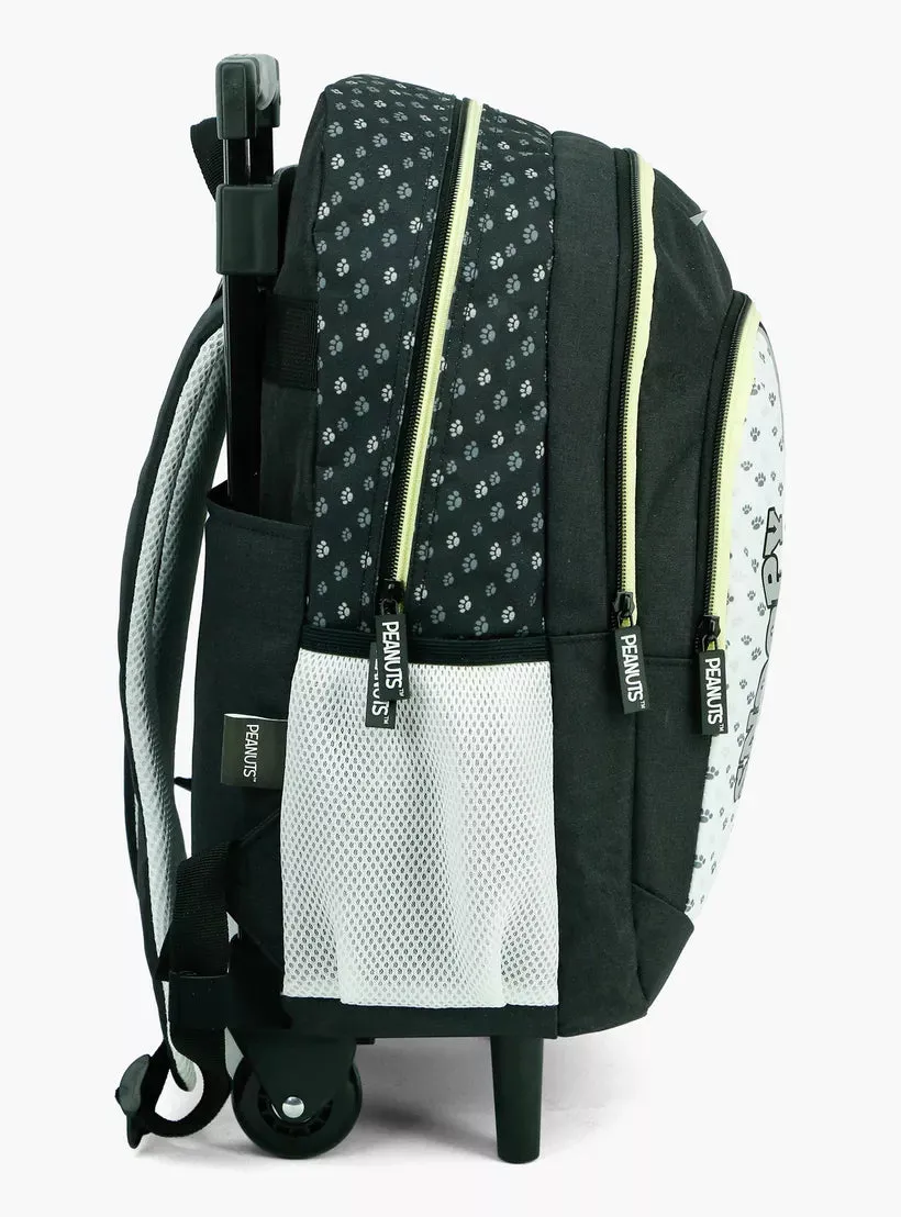 Peanuts Snoopy Dog Print Trolley Backpack