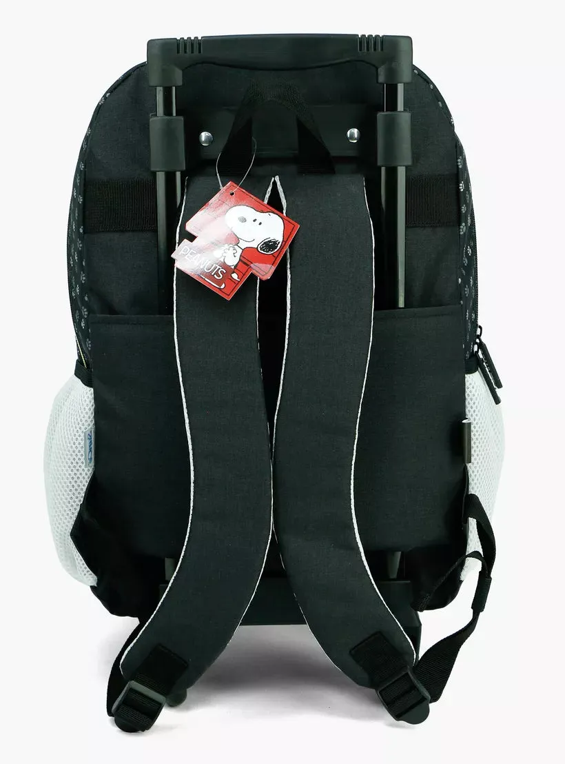 Peanuts Snoopy Dog Print Trolley Backpack
