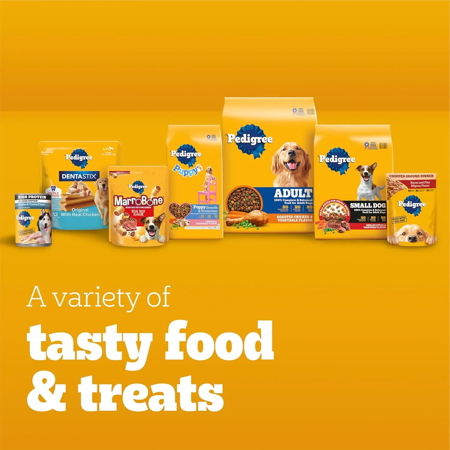 PEDIGREE CHOPPED GROUND DINNER Adult Soft Wet Dog Food 18-Count Variety Pack, 3.5 oz Pouches