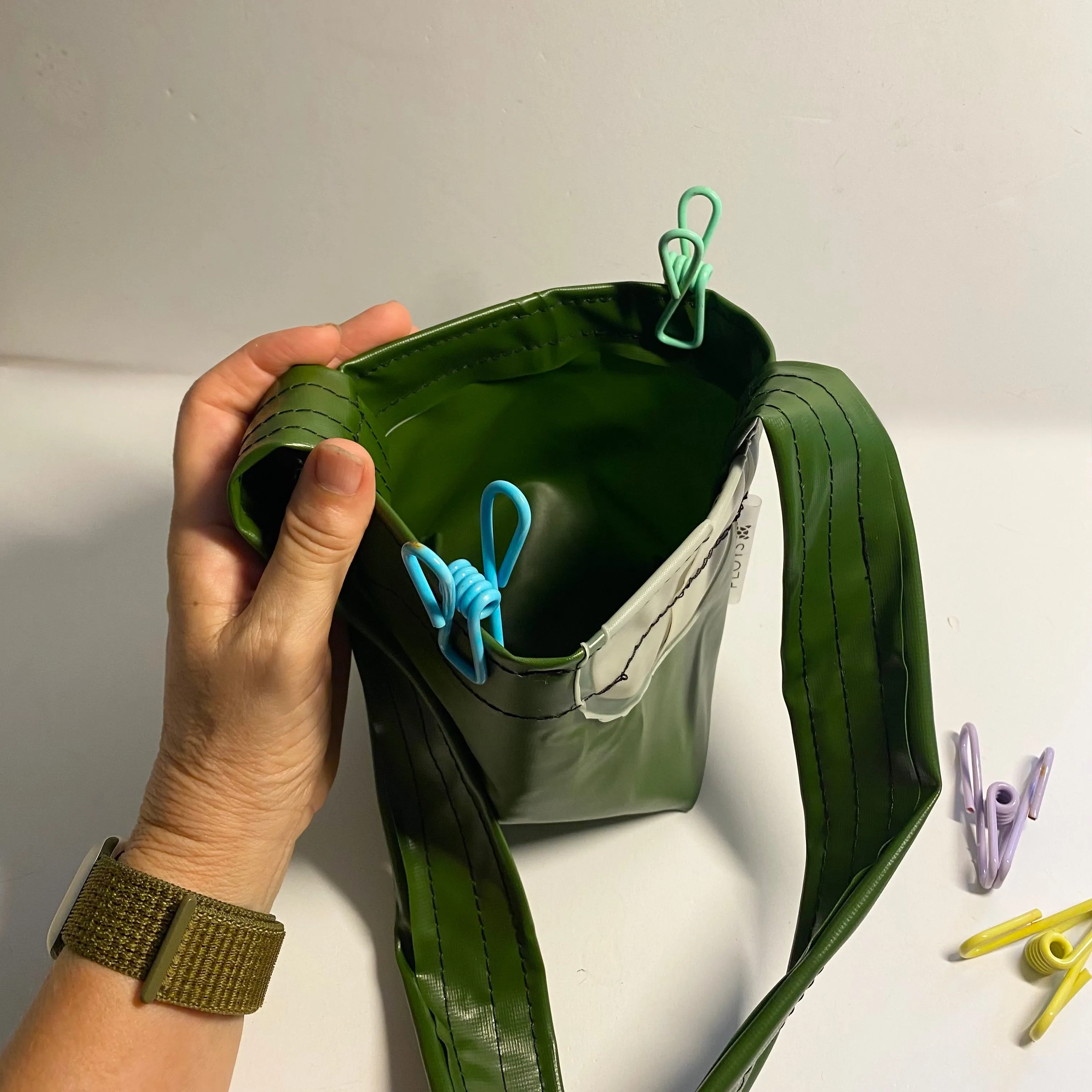 Peg or Plant Basket - recycled inflatables