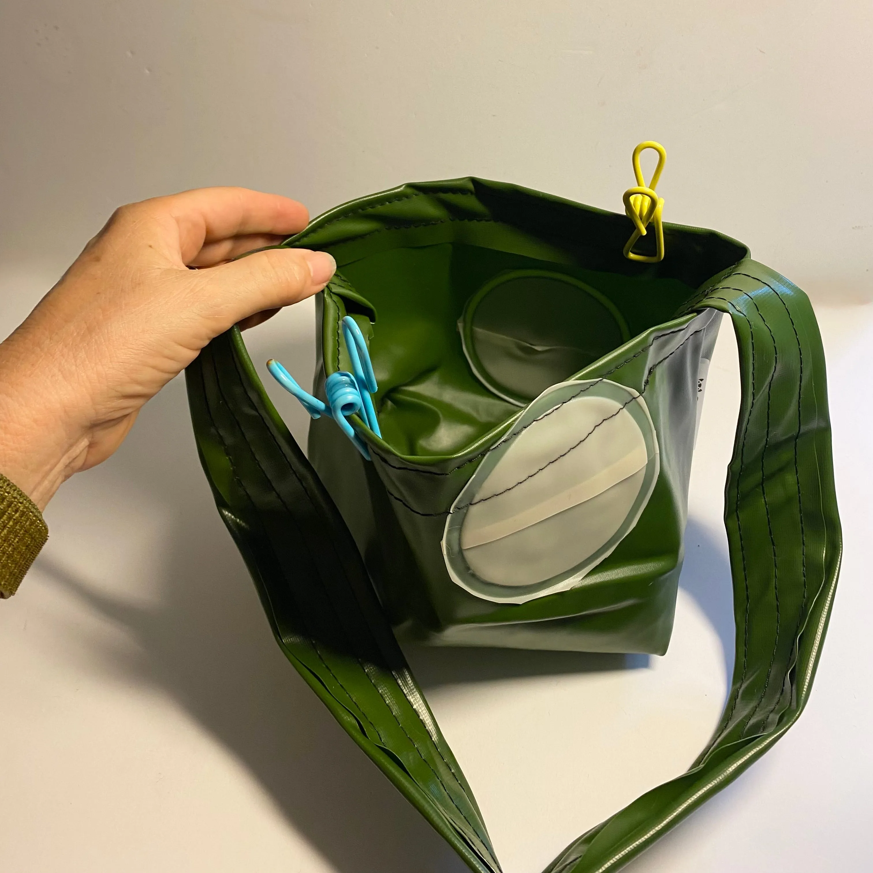 Peg or Plant Basket - recycled inflatables