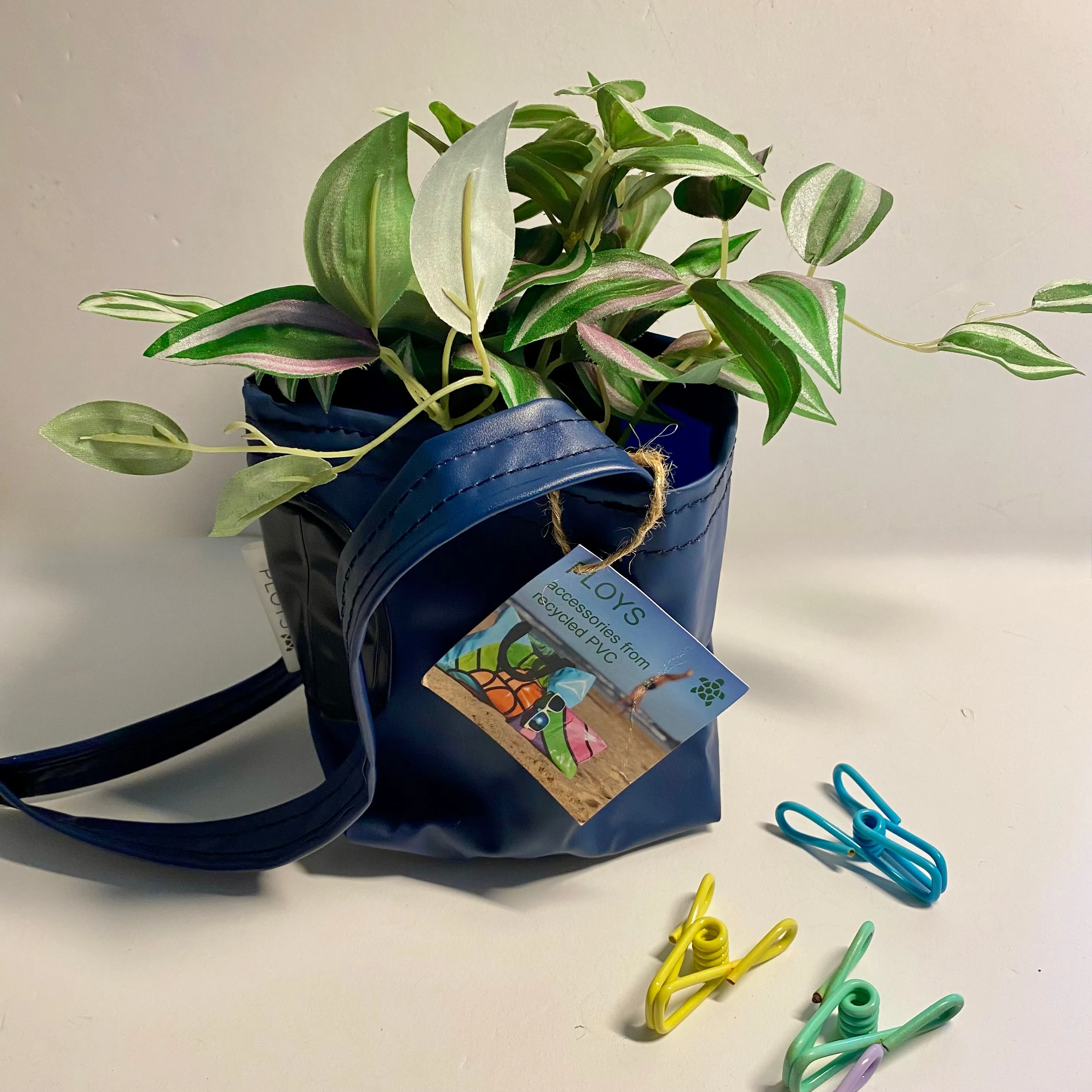 Peg or Plant Basket - recycled inflatables