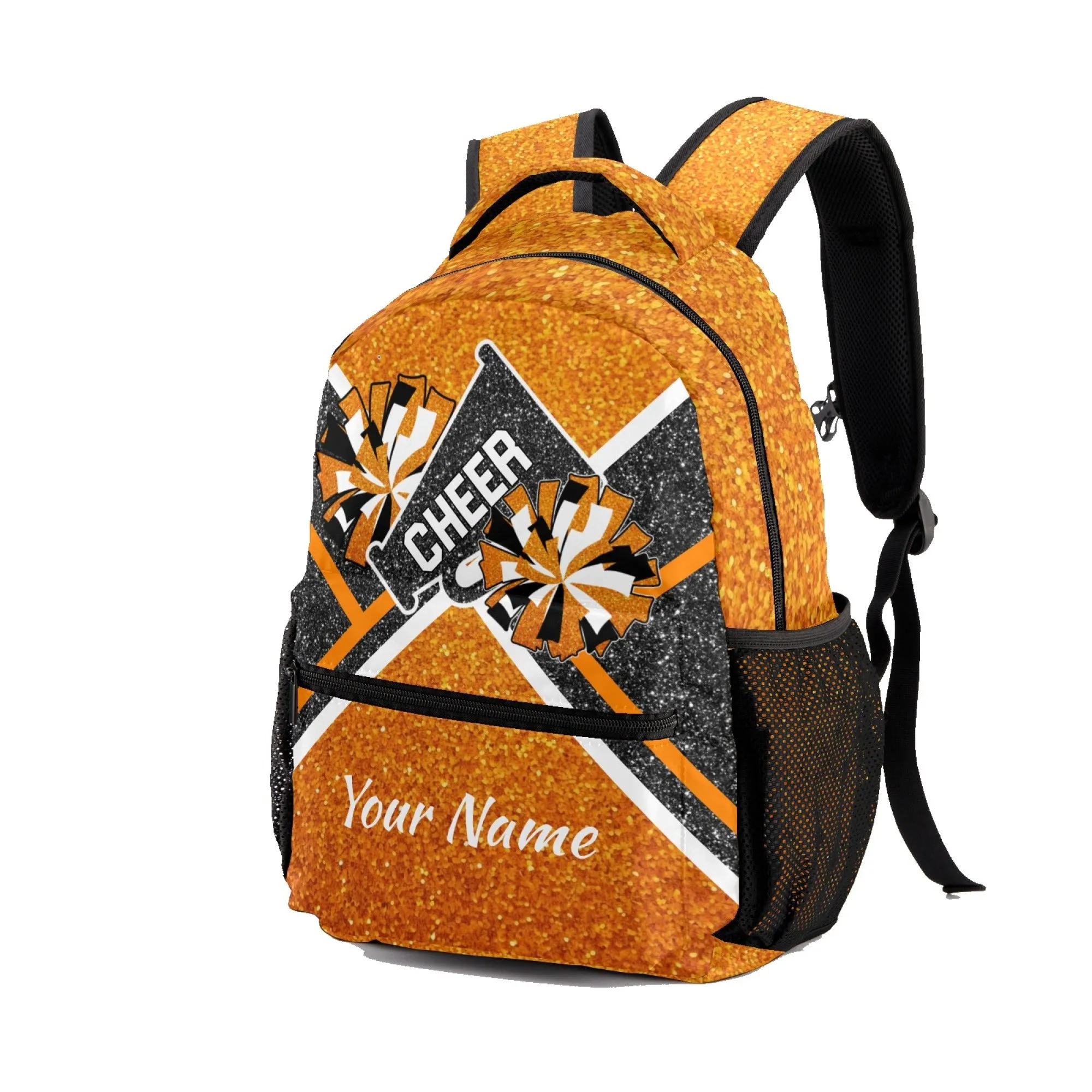 Personalized Name Cheerleaders Backpack Name Casual Bag Daypack Cheer Pom Student Backpacks
