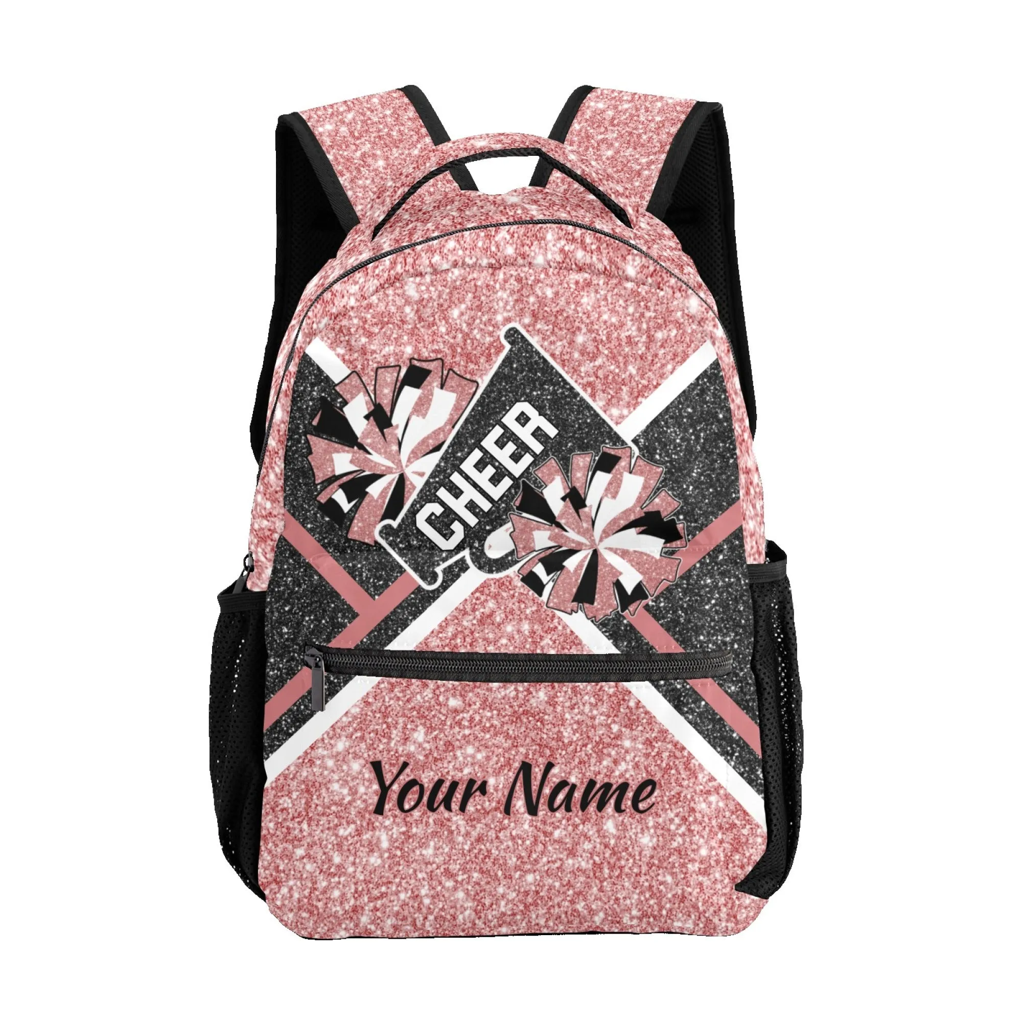 Personalized Name Cheerleaders Backpack Name Casual Bag Daypack Cheer Pom Student Backpacks