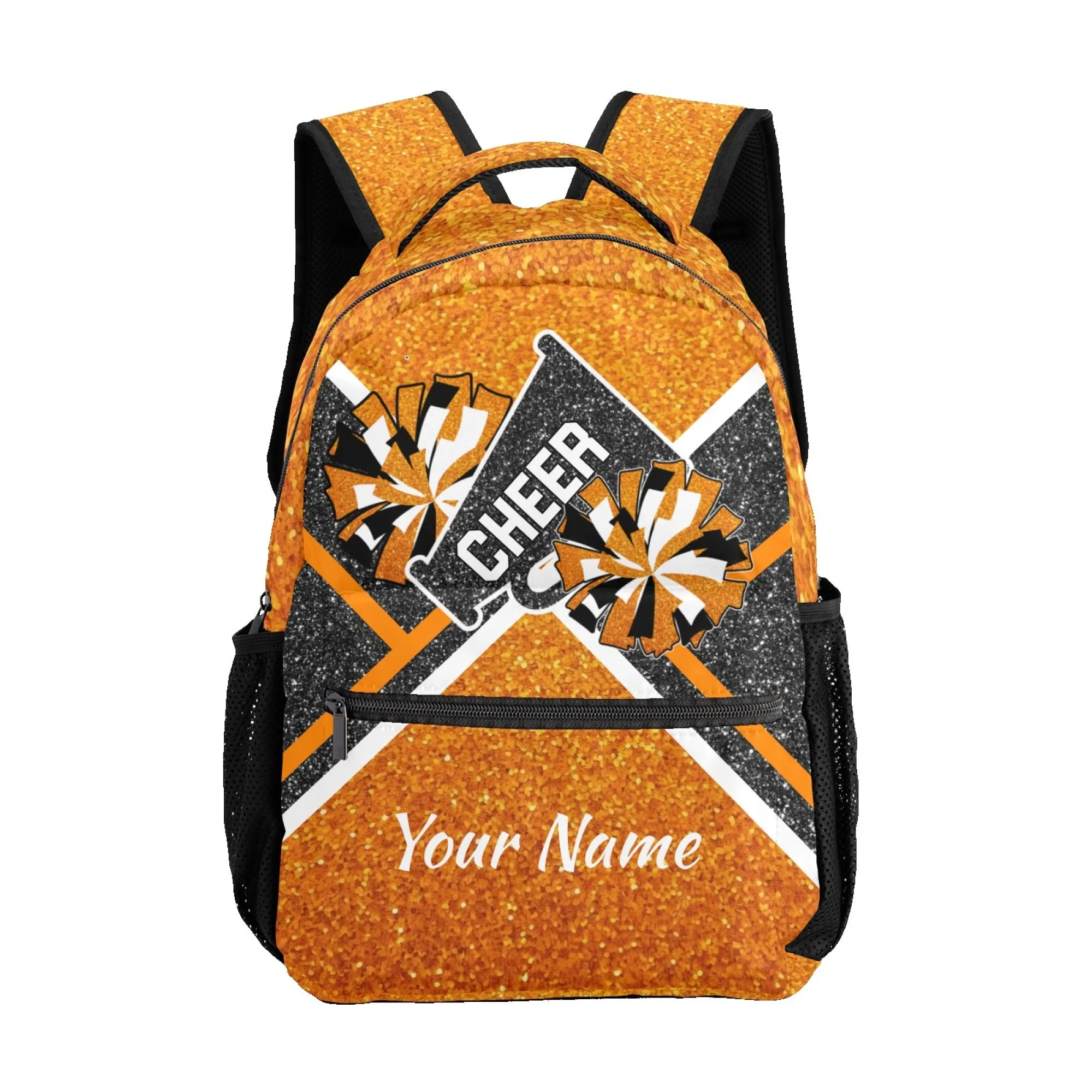 Personalized Name Cheerleaders Backpack Name Casual Bag Daypack Cheer Pom Student Backpacks