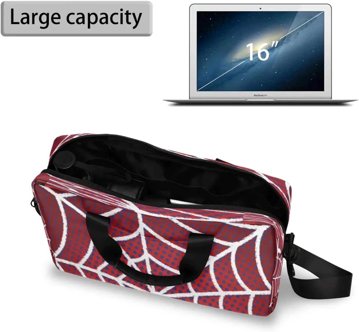 Personalized Picture Laptop Tote Custom Name Laptop Case Shoulder Bag Messenger Computer Bags Laptop Adjustable Shoulder
