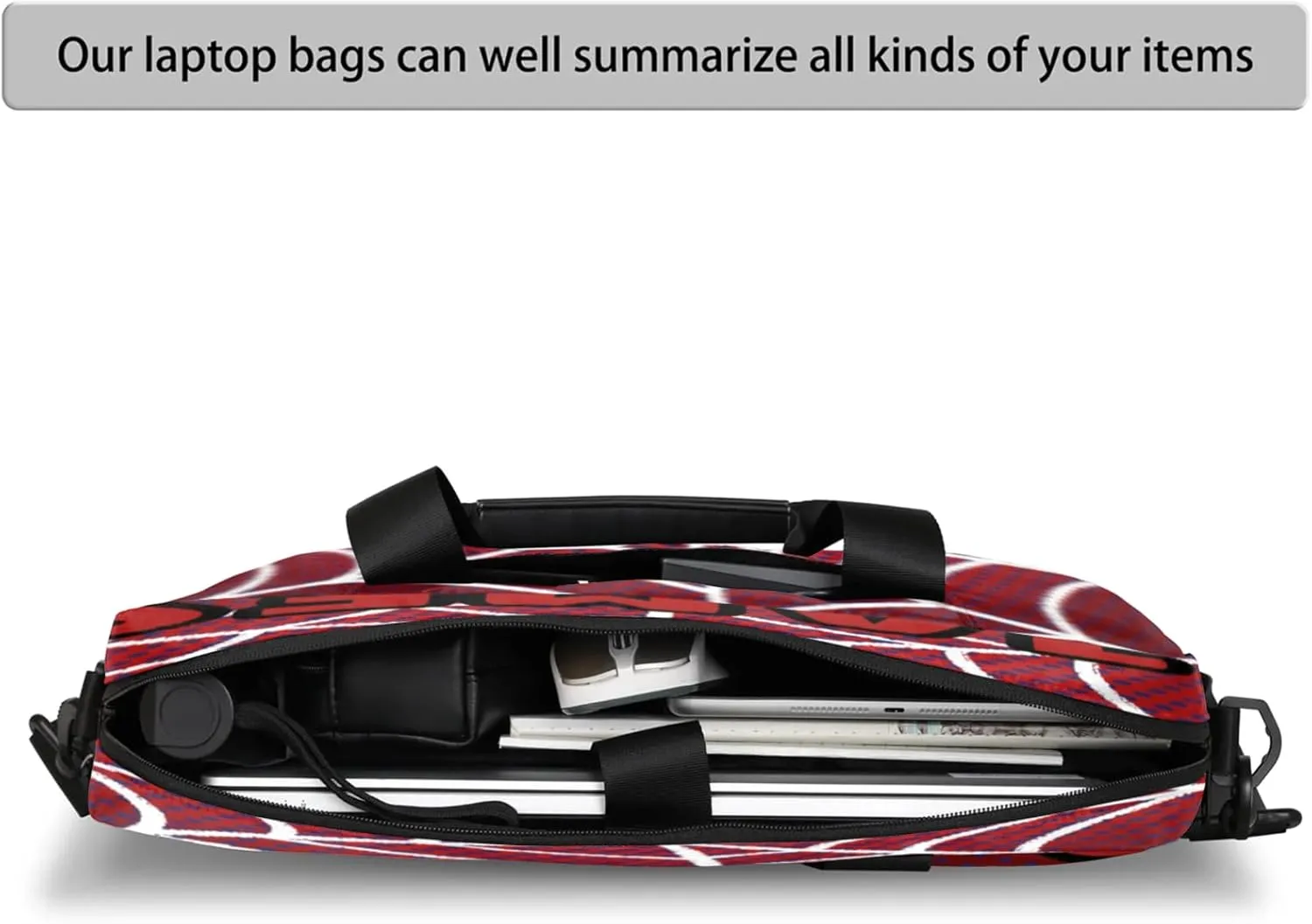 Personalized Picture Laptop Tote Custom Name Laptop Case Shoulder Bag Messenger Computer Bags Laptop Adjustable Shoulder