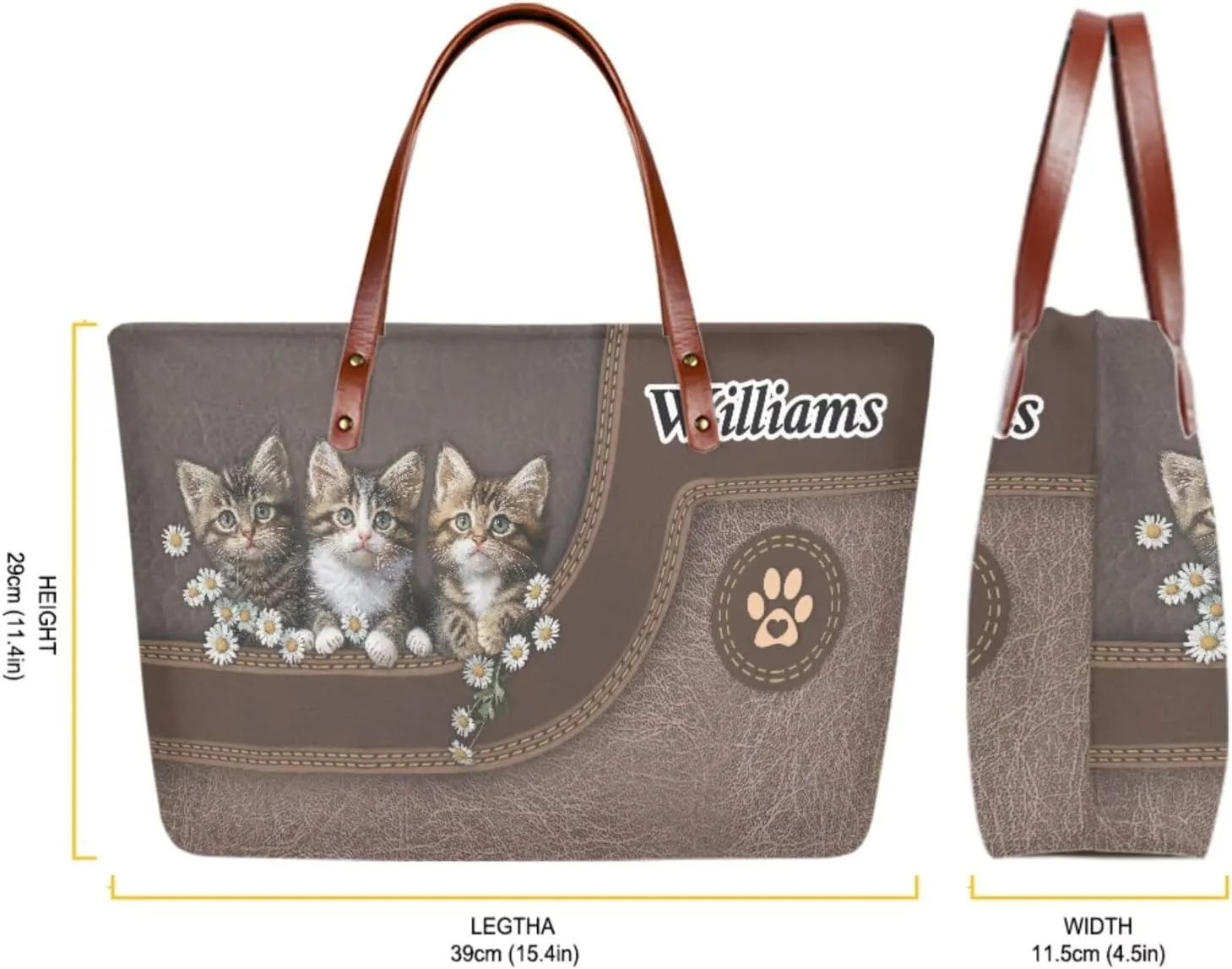 Personalized Purse and Wallet Set for Women, Customied Handbag with Leather Clutch Purse Custom Name Purse Set