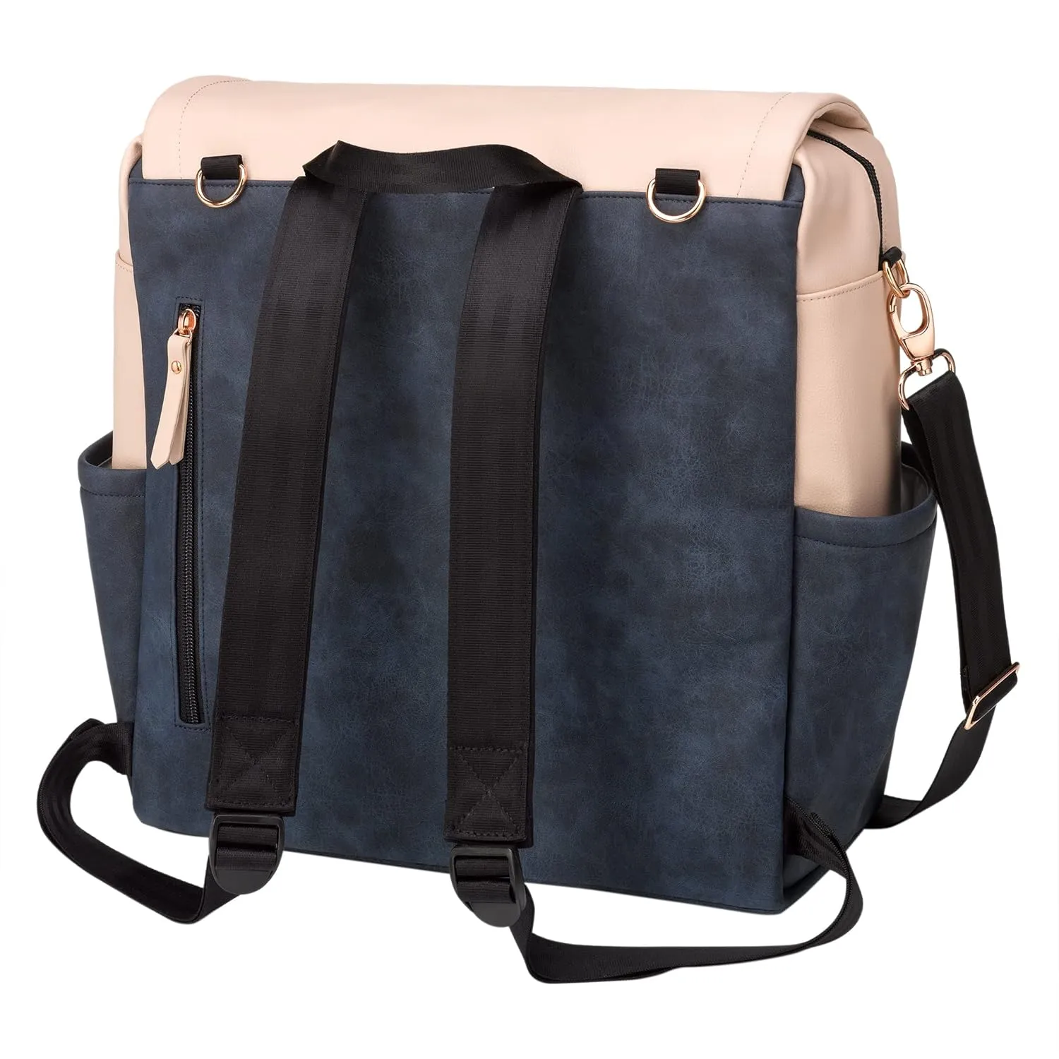 Petunia Pickle Bottom Boxy Backpack, Diaper Bag, Stylish Baby Bag, Spacious Backpack, On-The-Go Moms, Indigo Blush