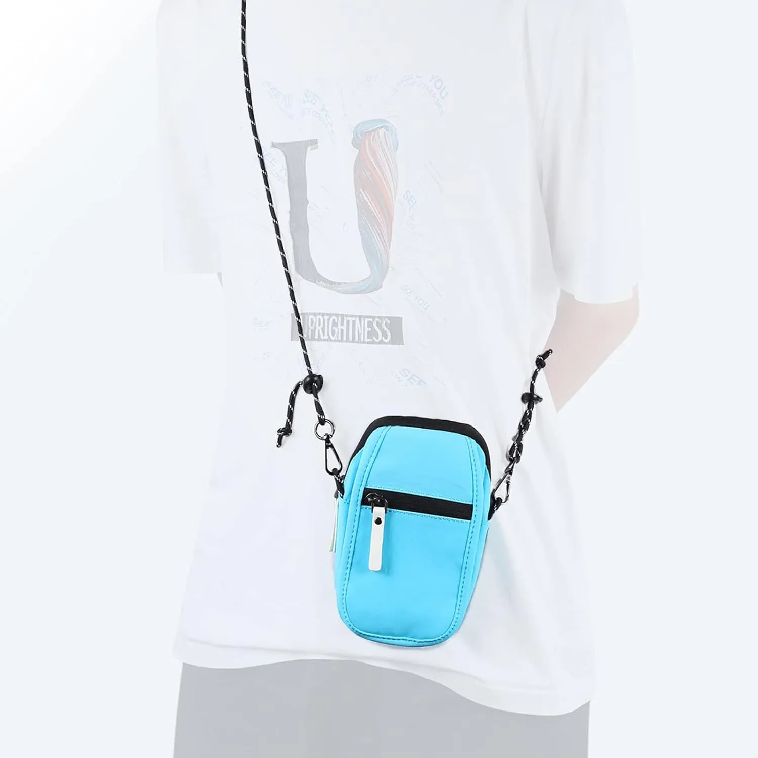 Phone Holster for Belt Small Crossbody Bag Compatible with Men,Women Phone Purse Mini Messenger Bag Shoulder Bag Carry Bag(Blue)