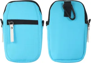 Phone Holster for Belt Small Crossbody Bag Compatible with Men,Women Phone Purse Mini Messenger Bag Shoulder Bag Carry Bag(Blue)