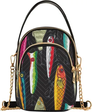 Phone Purses for Women Goats Casual Printing Shoulder Phone Purse Chain Purse for Women