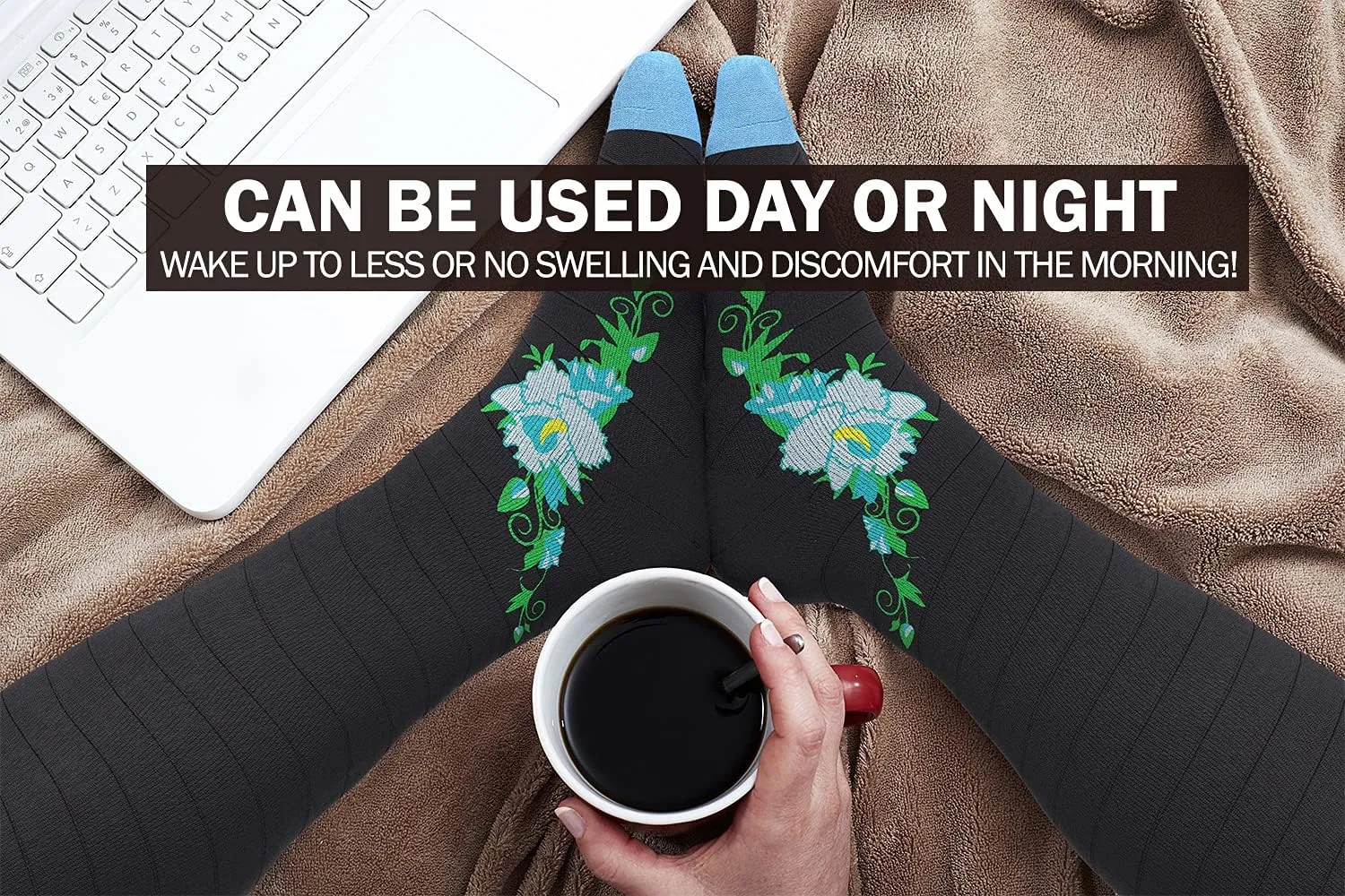 Physix Gear Compression Socks 20-30 mmHg - Men & Women - Running, Nurses, Shin Splints, Flight, Travel