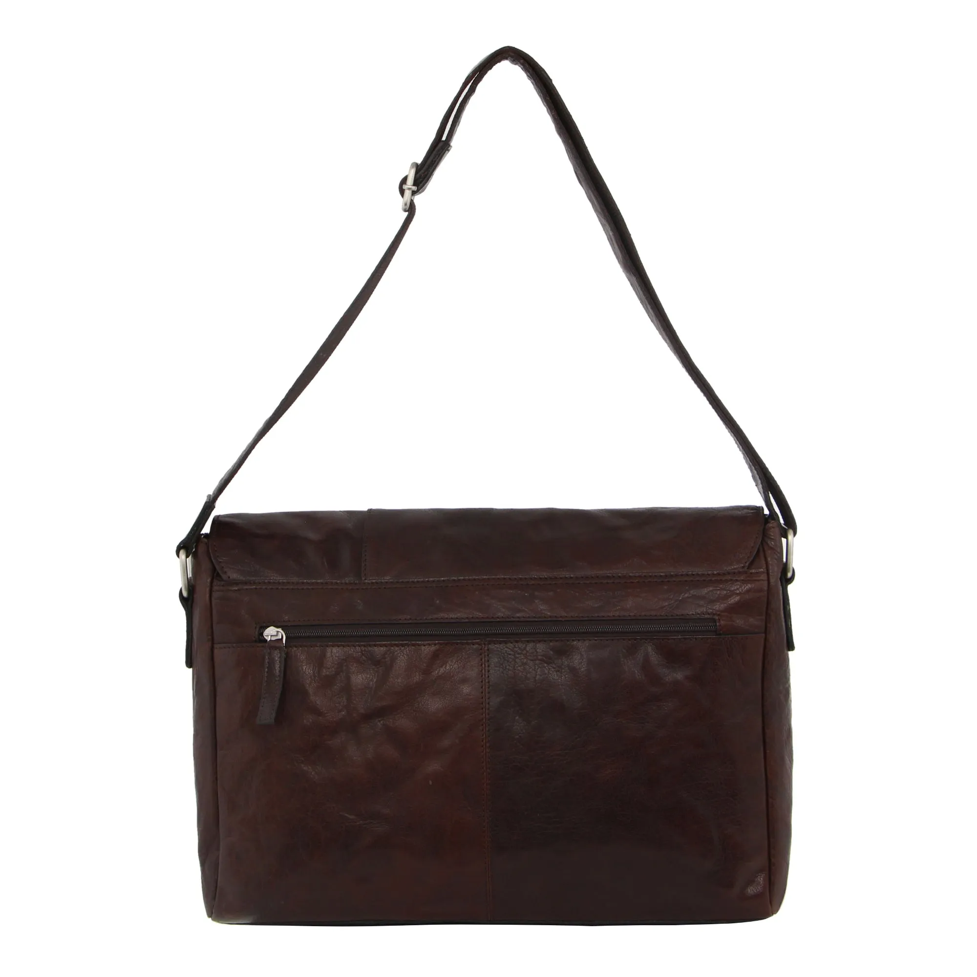Pierre Cardin Leather messenger bag 2798 Brown