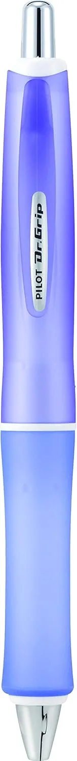 PILOT Dr. Grip Frosted Refillable & Retractable Advanced Ink Ballpoint Pen, Medium Point, Assorted Color Barrels, Black Ink, 3-Pack (14628)