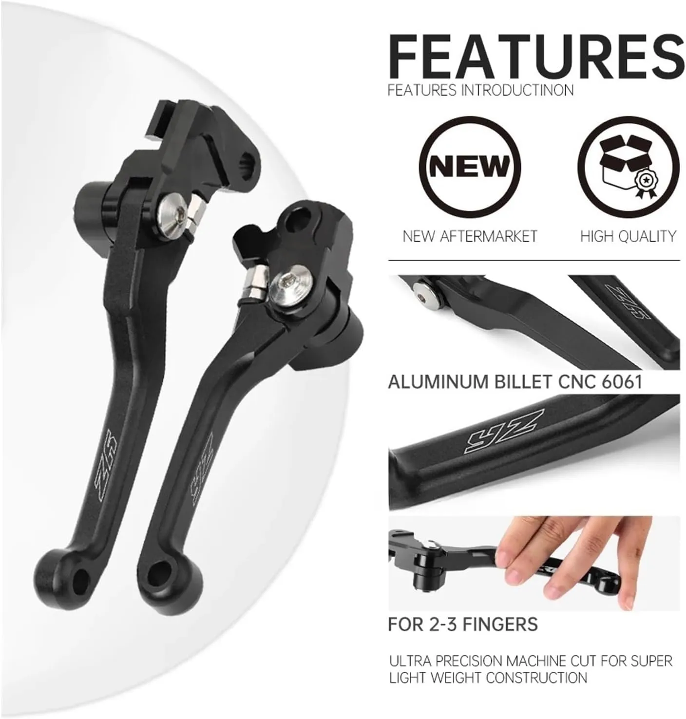 Pivot Brake Clutch Levers for Ya&maha YZ65 YZ80 YZ85 YZ125 YZ250 YZ 65 80 85 125 250 450 F X FX Motorcycle Dirt Pit Bike Handles