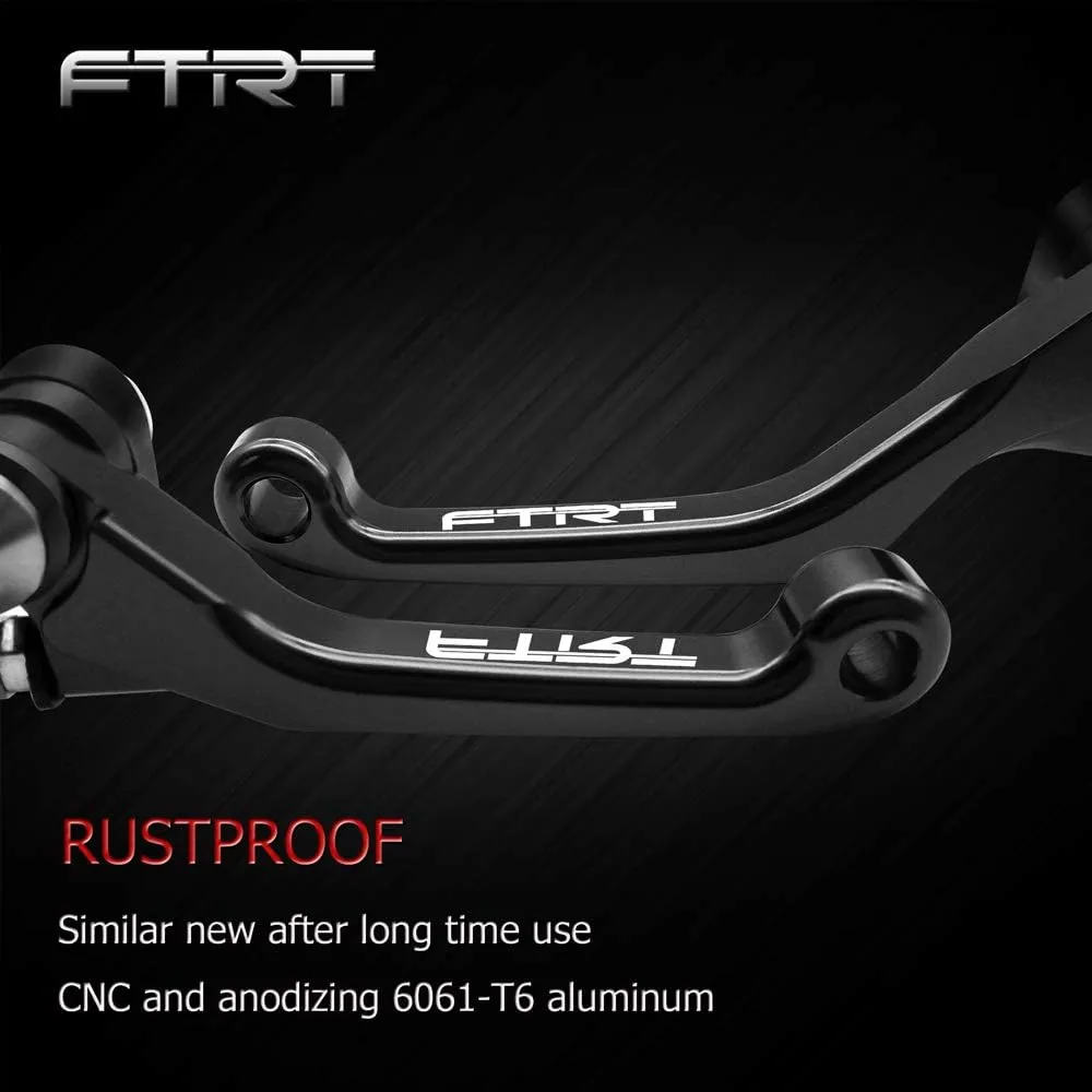 Pivot Dirt Bike Brake Clutch Levers Compatible with DR200S 2015-2019; DR250R 1996-2000; DRZ400 DRZ400S DRZ400SM 2000-2022; DJEBEL250XC 1998-2007, Black