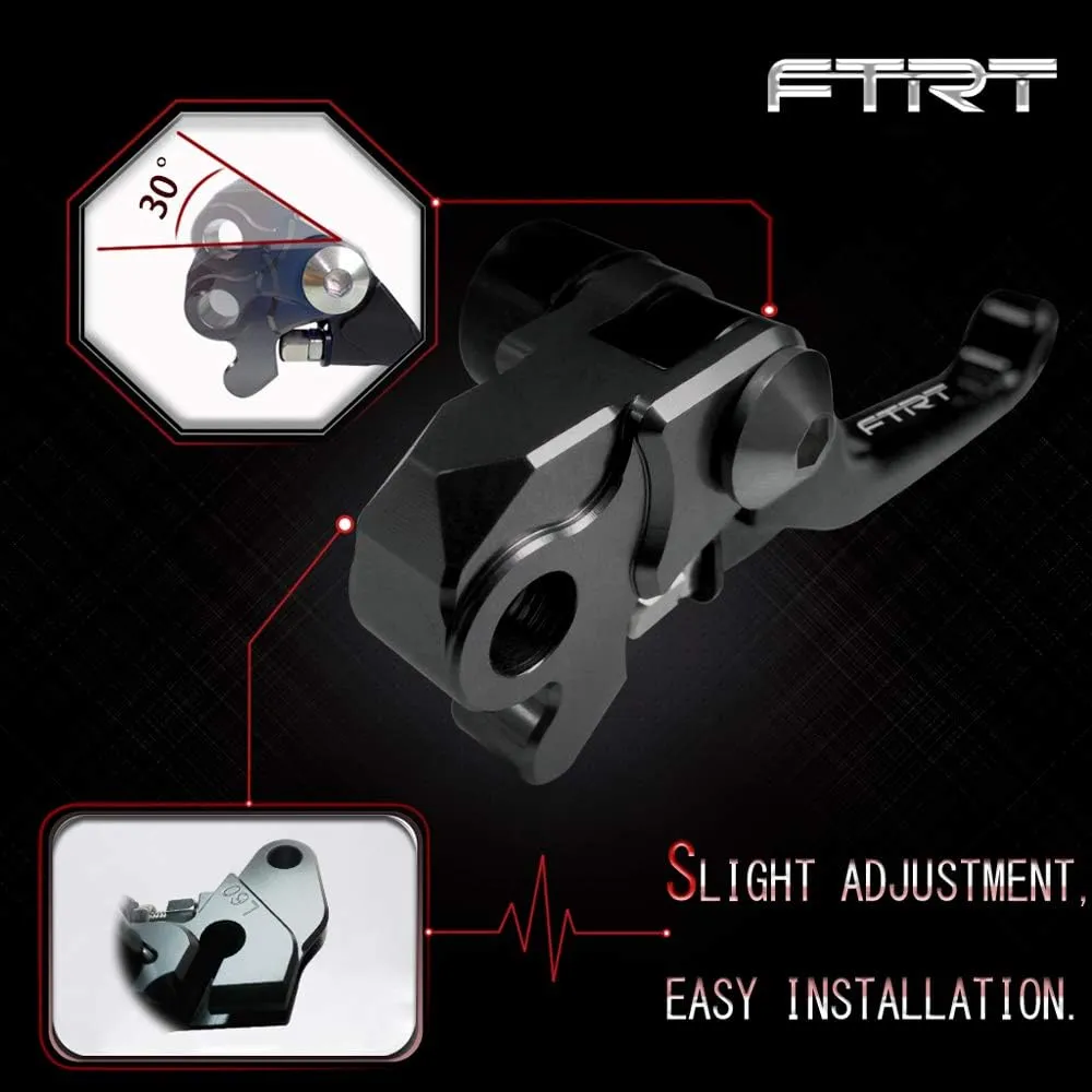 Pivot Dirt Bike Brake Clutch Levers Compatible with DR200S 2015-2019; DR250R 1996-2000; DRZ400 DRZ400S DRZ400SM 2000-2022; DJEBEL250XC 1998-2007, Black