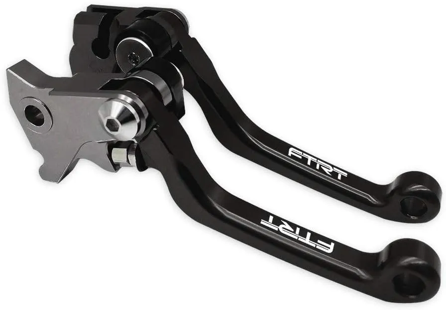 Pivot Dirt Bike Brake Clutch Levers Compatible with DR200S 2015-2019; DR250R 1996-2000; DRZ400 DRZ400S DRZ400SM 2000-2022; DJEBEL250XC 1998-2007, Black