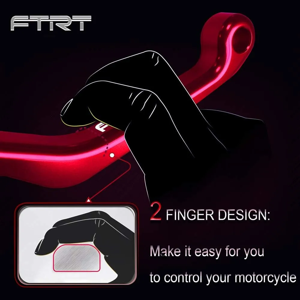 Pivot Dirt bike Brake Clutch Levers Compatible with DR200S 2015-2019; DR250R 1996-2000; DRZ400 DRZ400S DRZ400SM 2000-2022; DJEBEL250XC 1998-2007, Red