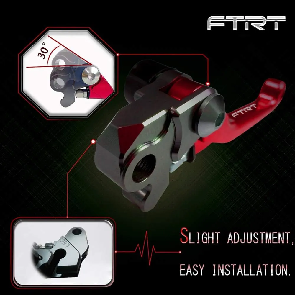 Pivot Dirt bike Brake Clutch Levers Compatible with DR200S 2015-2019; DR250R 1996-2000; DRZ400 DRZ400S DRZ400SM 2000-2022; DJEBEL250XC 1998-2007, Red