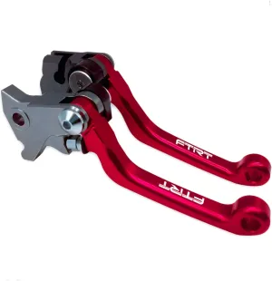 Pivot Dirt bike Brake Clutch Levers Compatible with DR200S 2015-2019; DR250R 1996-2000; DRZ400 DRZ400S DRZ400SM 2000-2022; DJEBEL250XC 1998-2007, Red