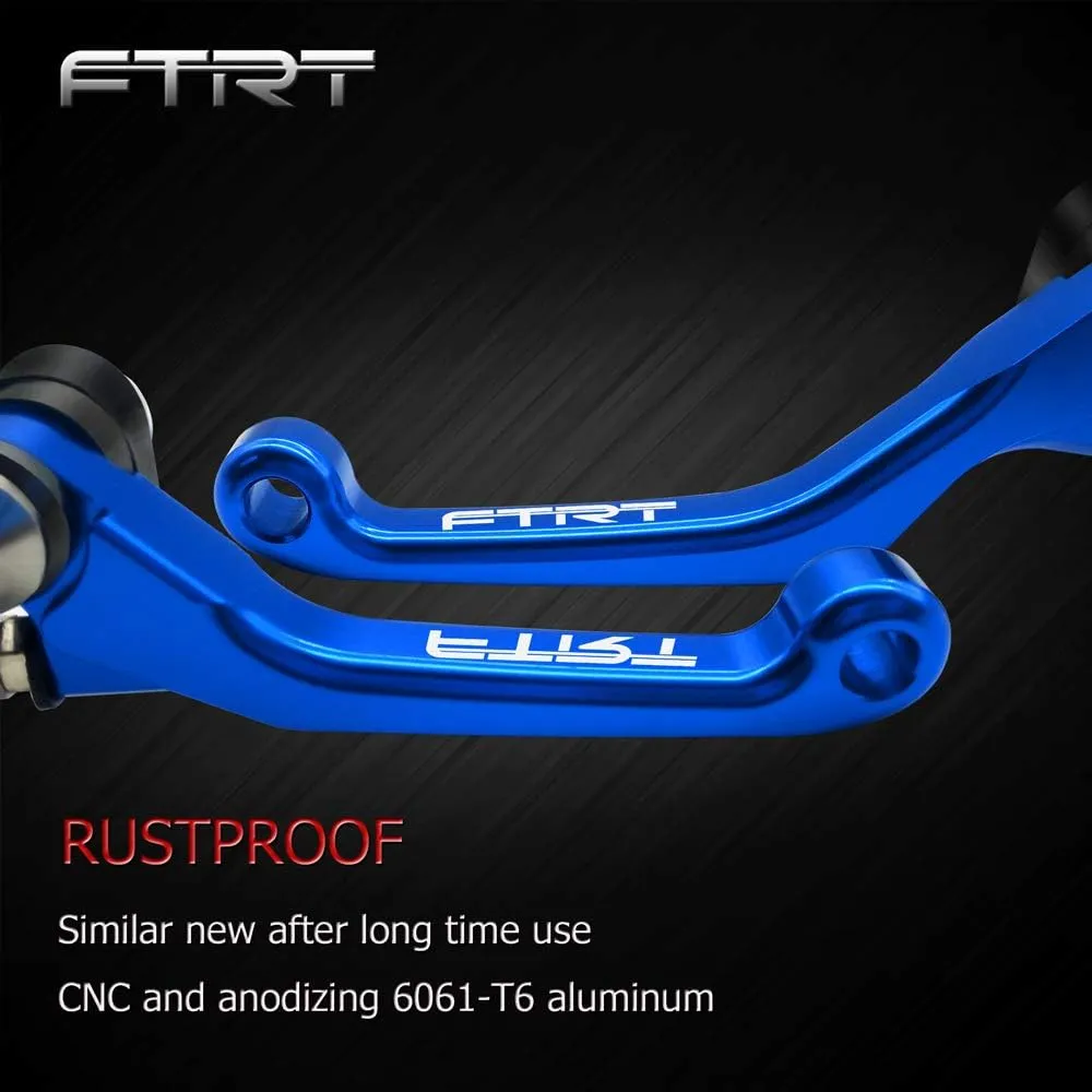 Pivot Dirt Bike Brake Clutch Levers Compatible with TTR125 L LE LW 00-18/ TTR250 93-13/ XT250X 06-16/ Tricker 04-16/ DT230 Lanza 97-13/ WR250R WR250X 07-17/ SEROW225 SEROW250 1986-2016, Blue