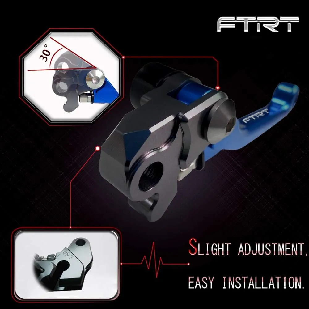 Pivot Dirt Bike Brake Clutch Levers Compatible with TTR125 L LE LW 00-18/ TTR250 93-13/ XT250X 06-16/ Tricker 04-16/ DT230 Lanza 97-13/ WR250R WR250X 07-17/ SEROW225 SEROW250 1986-2016, Blue
