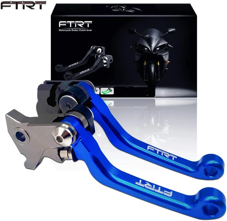 Pivot Dirt Bike Brake Clutch Levers Compatible with TTR125 L LE LW 00-18/ TTR250 93-13/ XT250X 06-16/ Tricker 04-16/ DT230 Lanza 97-13/ WR250R WR250X 07-17/ SEROW225 SEROW250 1986-2016, Blue