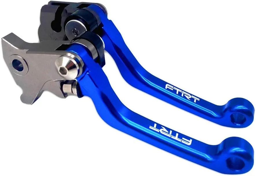 Pivot Dirt Bike Brake Clutch Levers Compatible with TTR125 L LE LW 00-18/ TTR250 93-13/ XT250X 06-16/ Tricker 04-16/ DT230 Lanza 97-13/ WR250R WR250X 07-17/ SEROW225 SEROW250 1986-2016, Blue