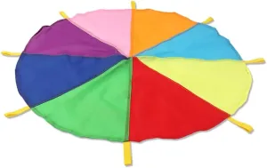 Play Parachute Nursery Parachute Games | School Sports Day Parachute Games | Tear Resistant 210T Polyester Taffy Fabric(12m/39.3ft)