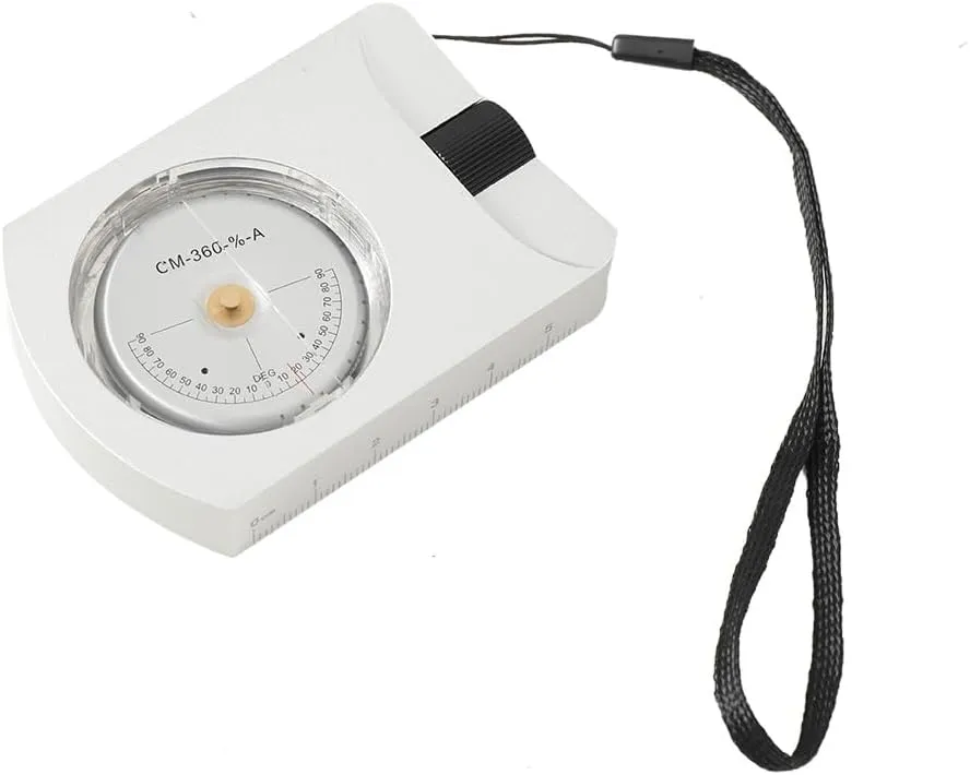 Pocket Aluminum Sighting Clinometer Slope/Height Measurement Tilt Level Meter Angle Finder Clinometer, Battery-Free Portable Handheld Clinometer