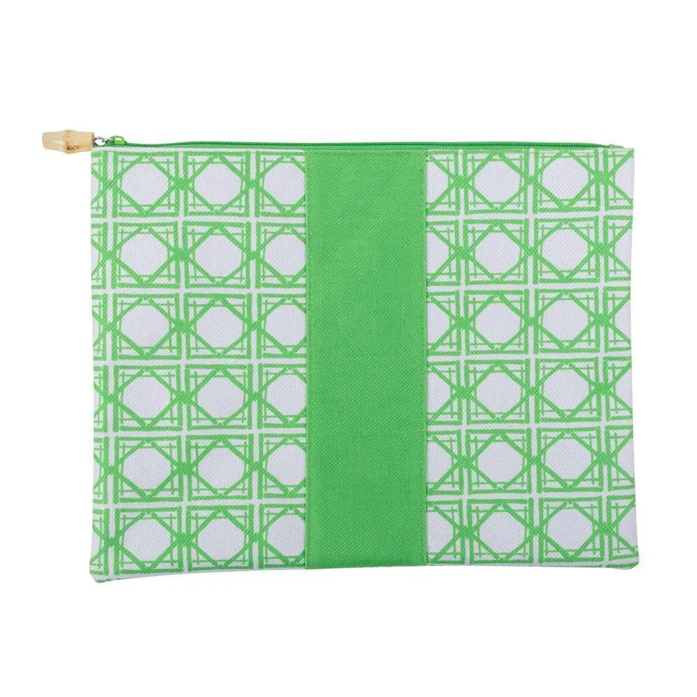 Pouch with Bamboo Zipper Pull