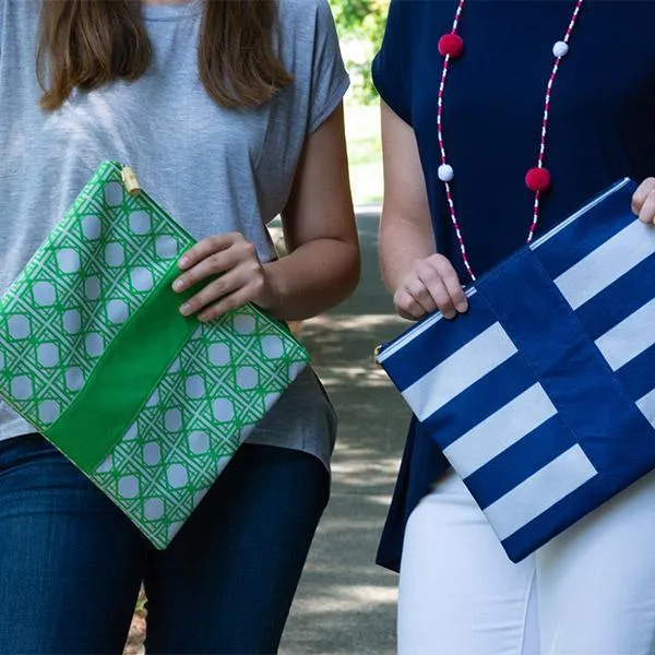 Pouch with Bamboo Zipper Pull