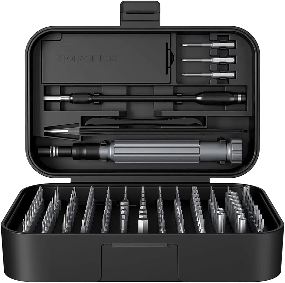 Precision Screwdriver Set, 150 in 1 Electronics Tool Kit with 120 Bits Magnetic Screwdriver Set & 30-bit Tool Set Handy Repair Tool for Computer Phone Watch Camera Laptop, Black