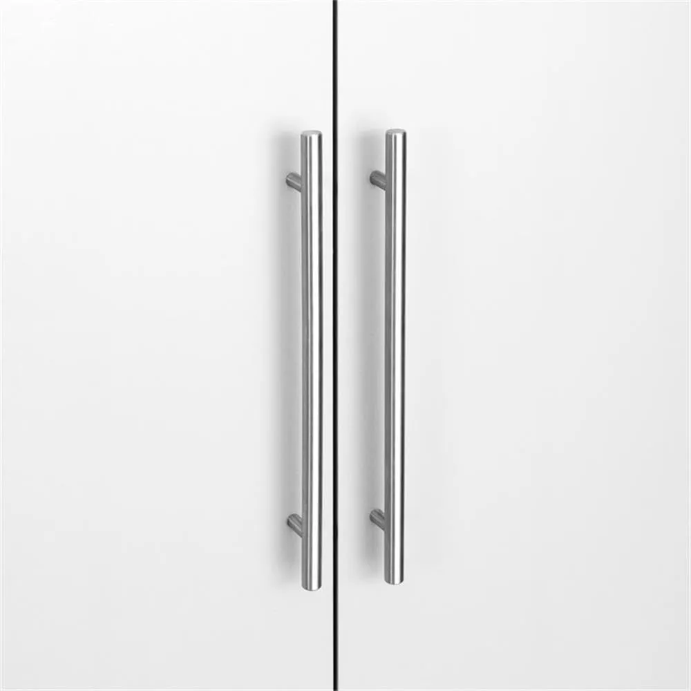 Prepac HangUps 120” Wide Wall Mount Storage Cabinet Set, Has 2-72” Tall, 2-24” Tall Cabinets & 2-24” Tall 3-Drawer Units for Garage, Bathroom, Kitchen, or Laundry, Set I, 120”W x 72”H x 16”D, White