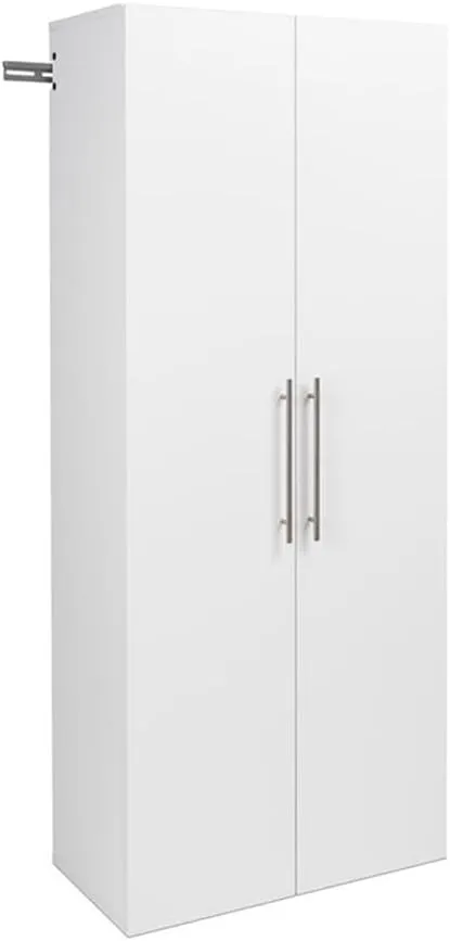 Prepac HangUps 120” Wide Wall Mount Storage Cabinet Set, Has 2-72” Tall, 2-24” Tall Cabinets & 2-24” Tall 3-Drawer Units for Garage, Bathroom, Kitchen, or Laundry, Set I, 120”W x 72”H x 16”D, White