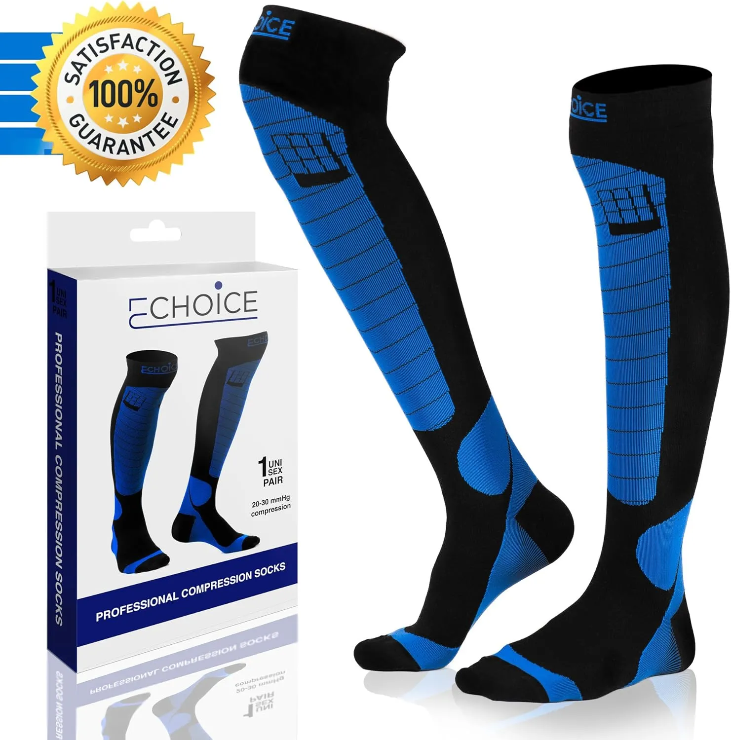 Professional Compression Socks 20-30 mmHg, Medical, Orthopedic Support, Nursing