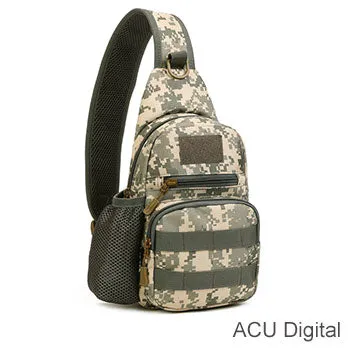 Protector Plus Camping Hiking Bag Men's Sling Chest Bag Molle Outdoor Sport Pack Tactical Fishing Crossbody Bags SH-SHZ-02