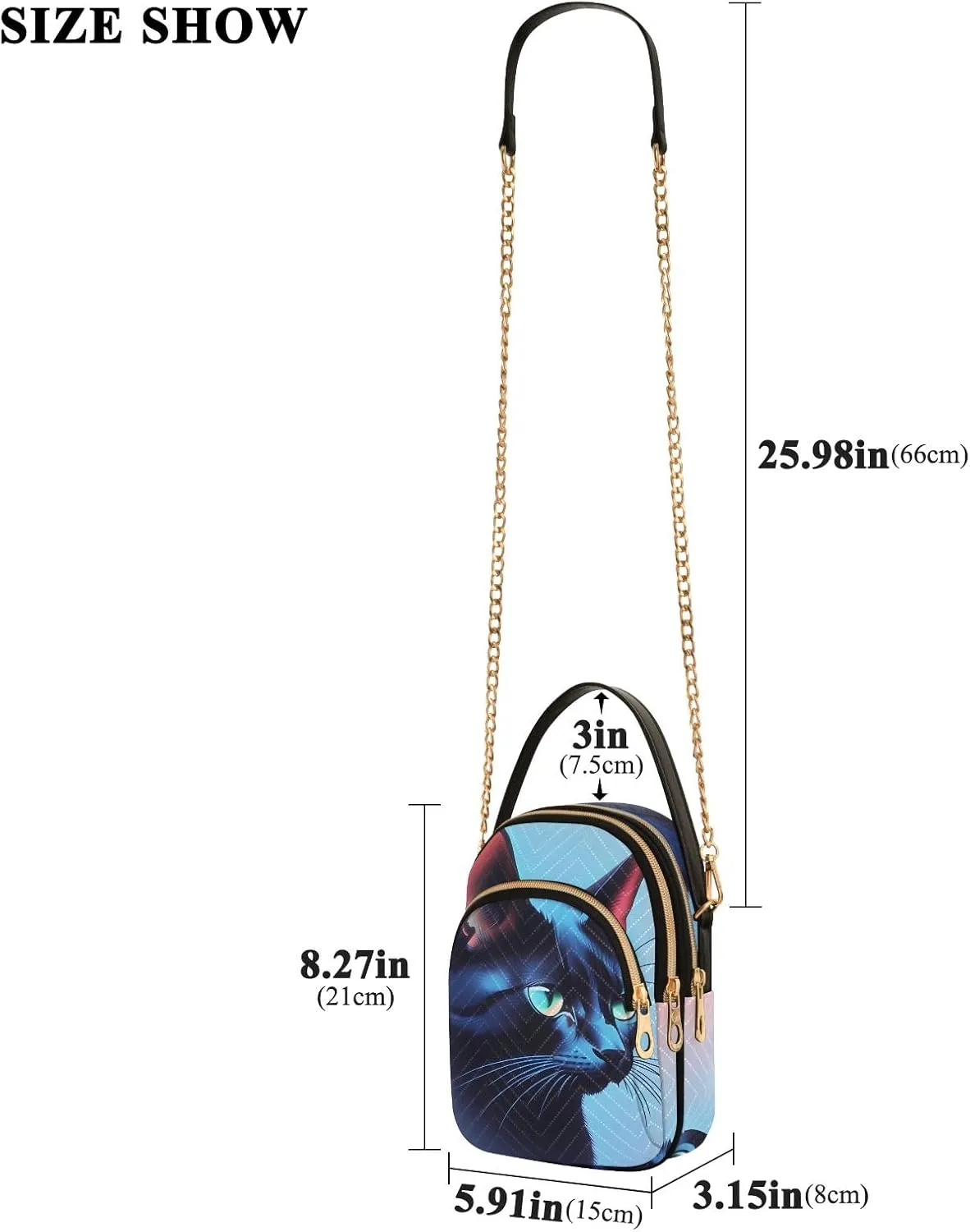 Quilted Crossbody Bag Small Shoulder Purse Women's Handbags Phone Purse with Chain