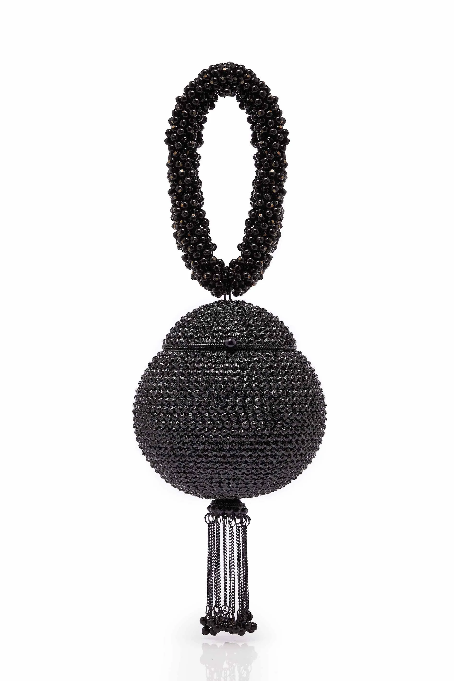 "All That Glitters" | Babi Crystal Pearl Bracelet | Midnight Black
