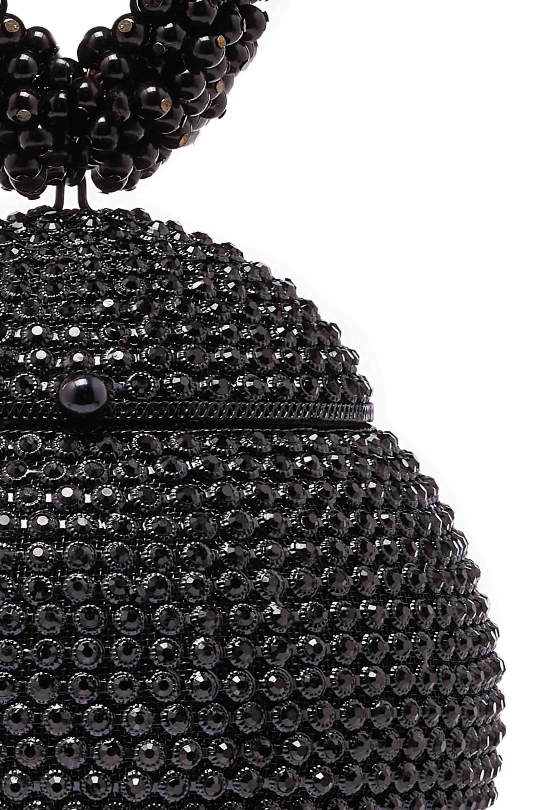"All That Glitters" | Babi Crystal Pearl Bracelet | Midnight Black
