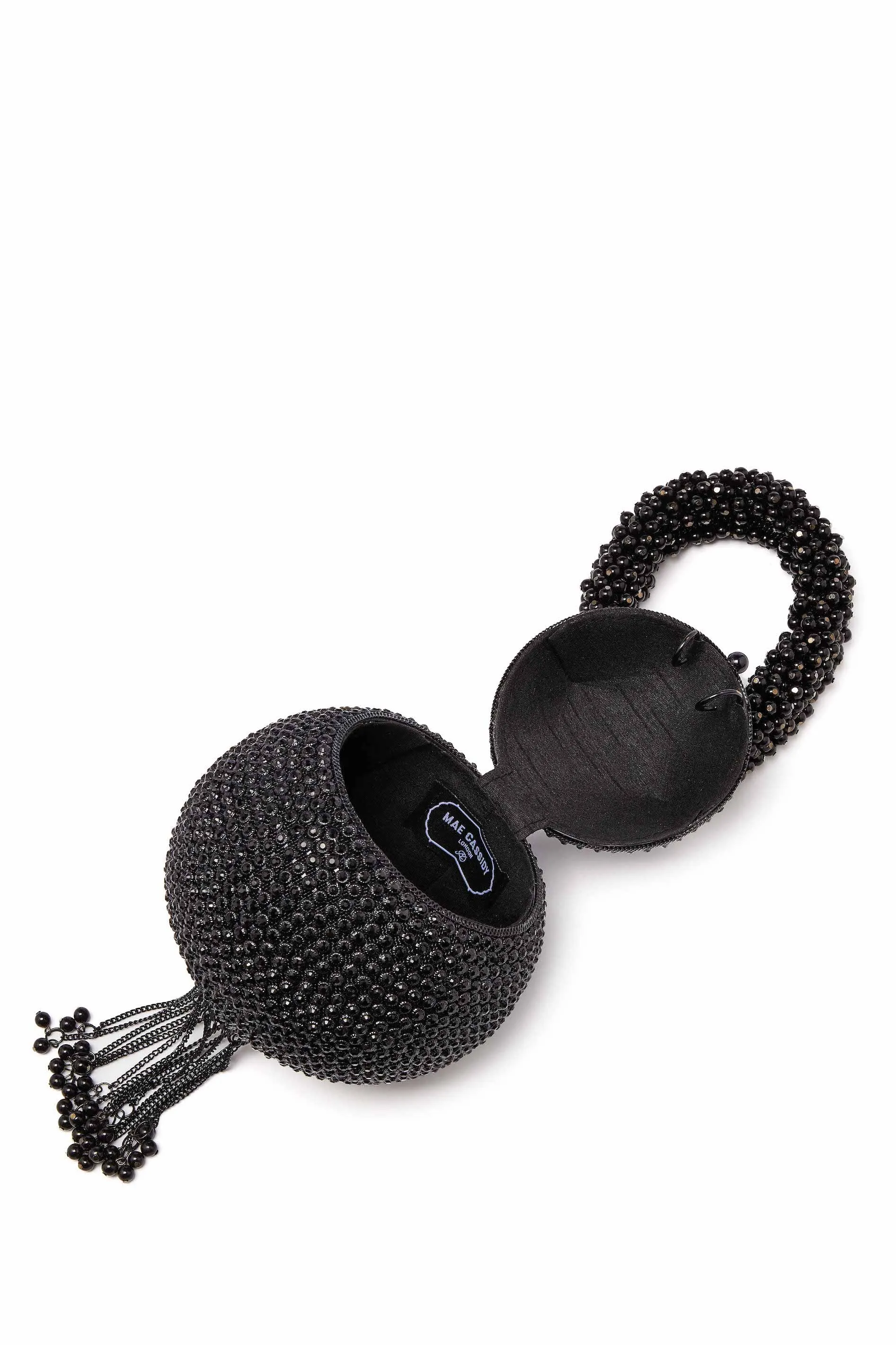 "All That Glitters" | Babi Crystal Pearl Bracelet | Midnight Black
