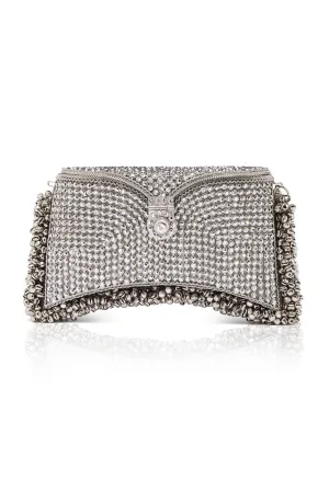 "All That Glitters" | Zeenat Crystal Clutch | Silver Splendour