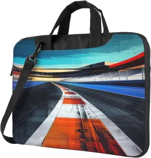 Race Track Printed Laptop Tote Bag Travel Business Computer Bag Work Bag for Men Women
