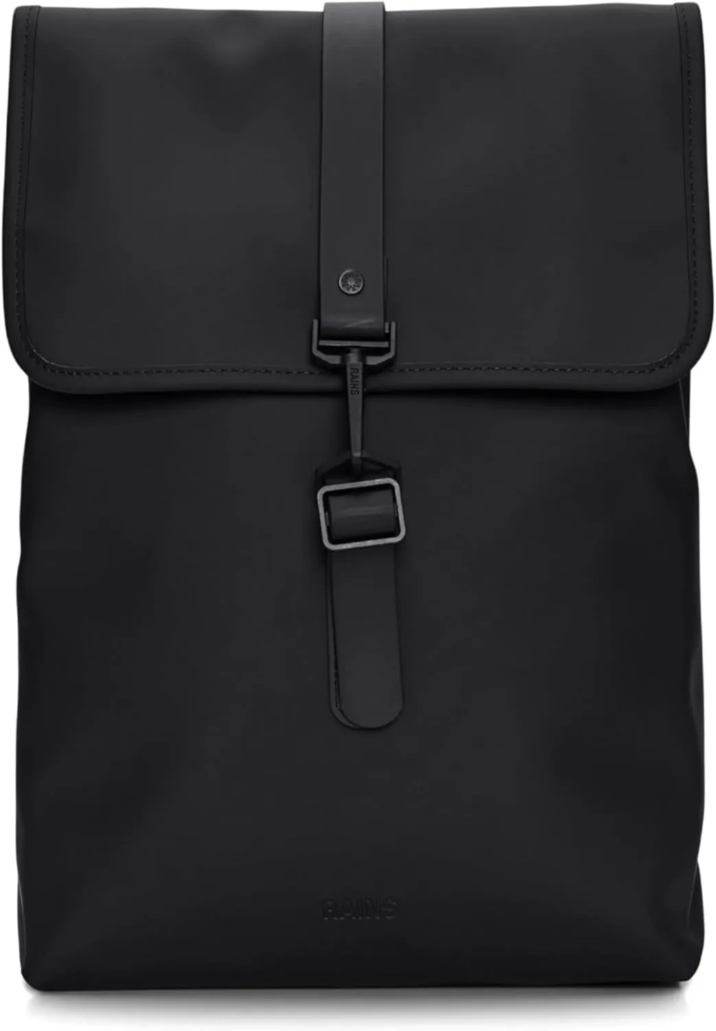 RAINS Rucksack for Men and Women - Waterproof Backpack for Commutes on Bike or Foot (Black)