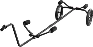 Rambo Bikes Canoe and Kayak Trailer Cart - Heavy-Duty Kayak Cart with 300lbs Maximum Capacity - Extendable Bike Trailer - Adjustable Steel Frame, Padded Contact Points, 16"x3" Wheels for Any Terrain