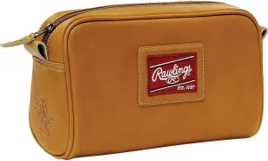 Rawlings | Travel Kit Toiletry Bag Collection | Genuine Leather | Heart of the Hide | Tan | 4" x 8" x 4.75"