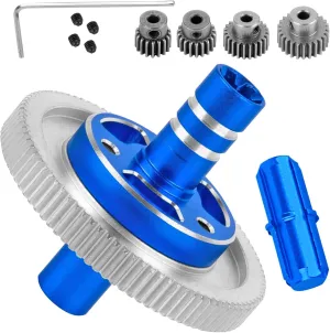RC 91T Slipper Clutch 0.6 Pitch Gear w/(19T 23T 25T) Pinions Upgrades Part for 1/10 Granite 4X4/Granite 4x2 Mega550,91T Metal Slipper Clutch 0.6 Pitch Hop Ups,Navy Blue